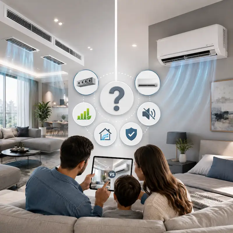 Frequently Asked Questions About Buying a Split System vs Ducted AC